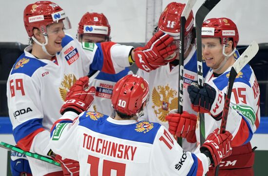 Хоккей. Кубок Первого канала. Матч Россия - Финляндия