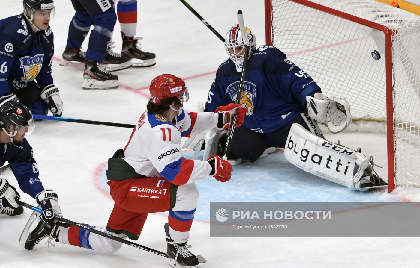 Хоккей. Кубок Первого канала. Матч Россия - Финляндия