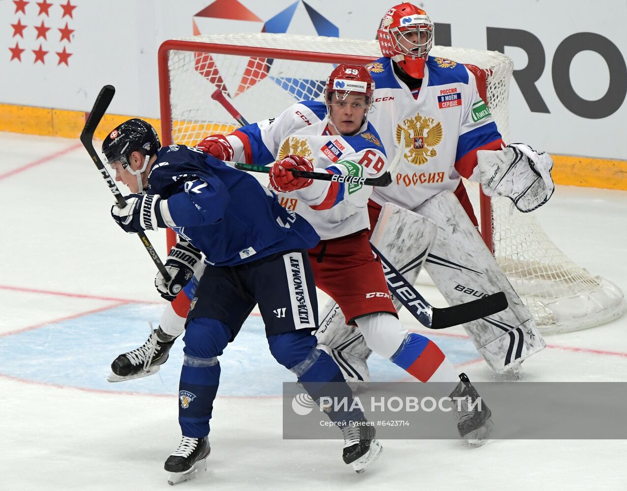Хоккей. Кубок Первого канала. Матч Россия - Финляндия