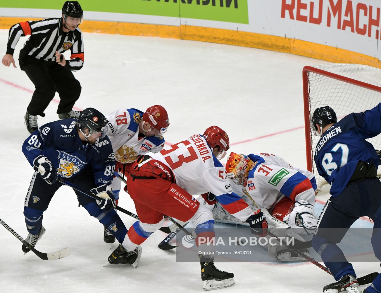 Хоккей. Кубок Первого канала. Матч Россия - Финляндия