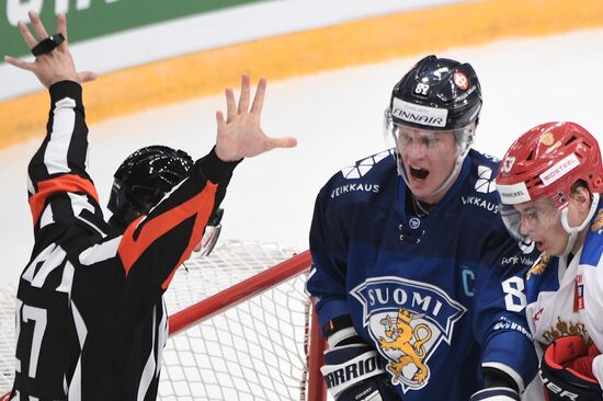 Хоккей. Кубок Первого канала. Матч Россия - Финляндия