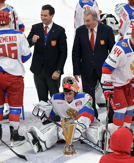 Хоккей. Кубок Первого канала. Матч Россия - Финляндия