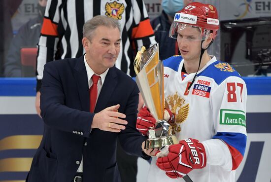 Хоккей. Кубок Первого канала. Матч Россия - Финляндия