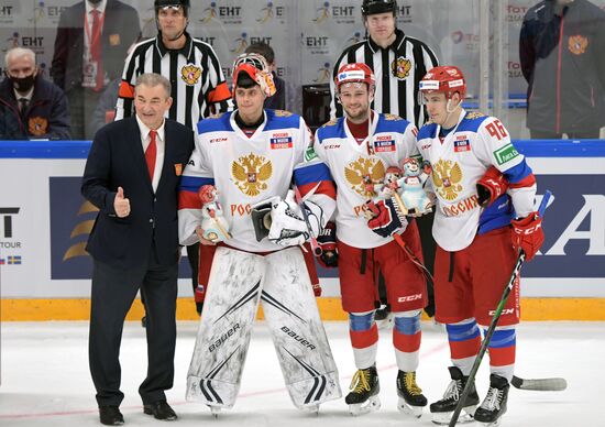 Хоккей. Кубок Первого канала. Матч Россия - Финляндия