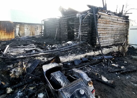 Пожар в доме престарелых в Башкирии