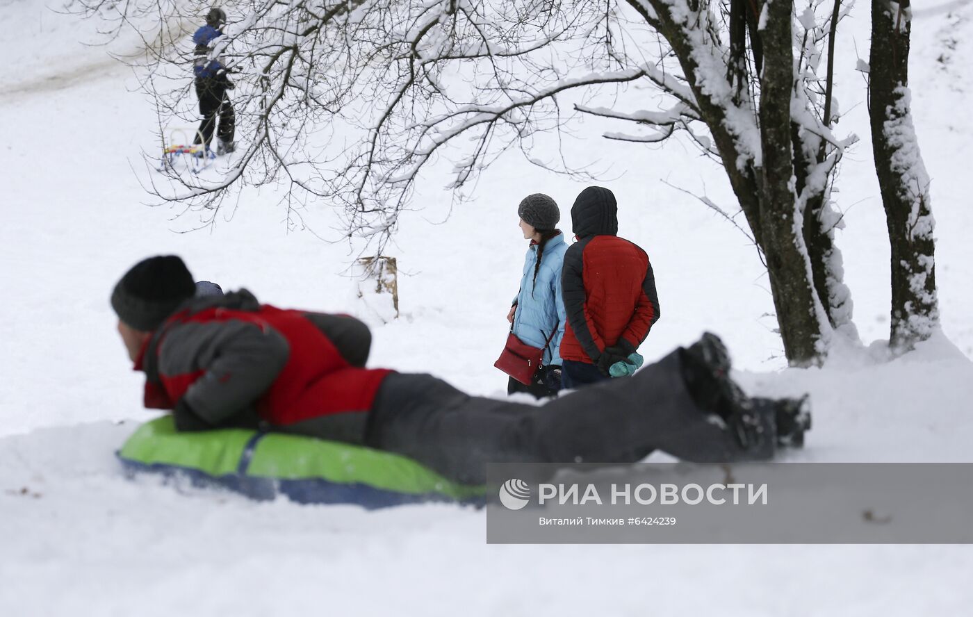 Снегопад в Краснодарском крае