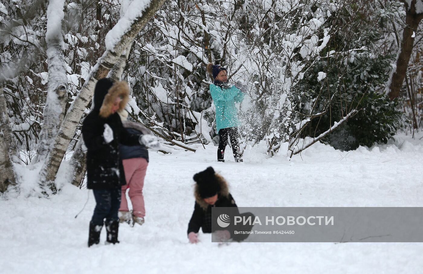 Снегопад в Краснодарском крае