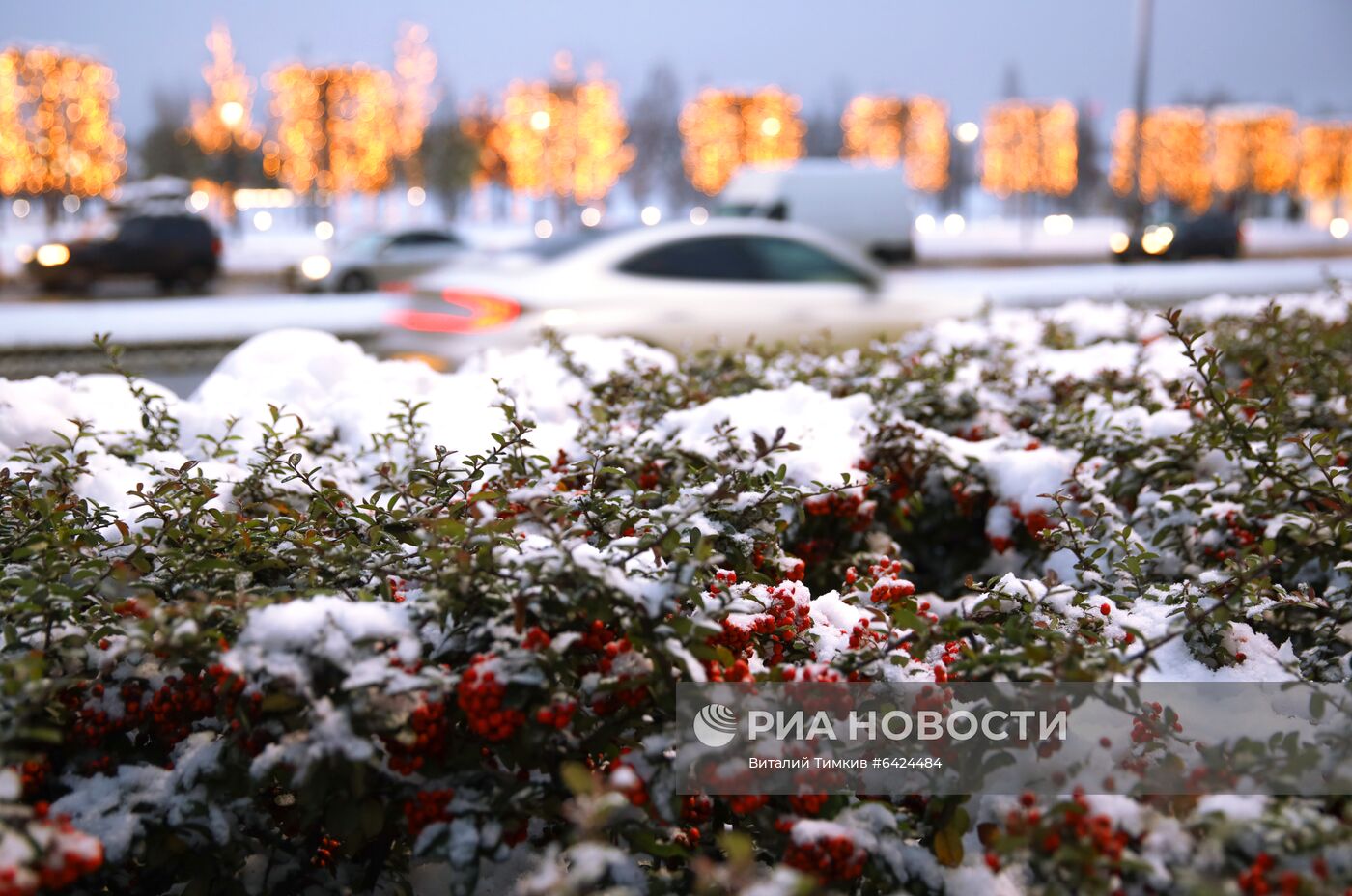 Снегопад в Краснодарском крае