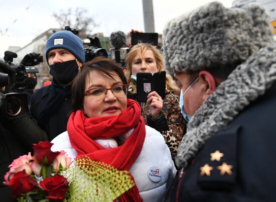 Оглашение приговора депутату Тимирязевского района Ю. Галяминой