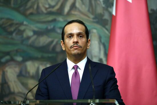 Встреча глав МИД РФ и Катара С. Лаврова и М. Аль-Тани