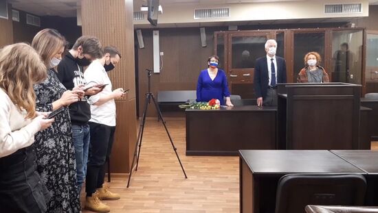 Оглашение приговора депутату Тимирязевского района Ю. Галяминой