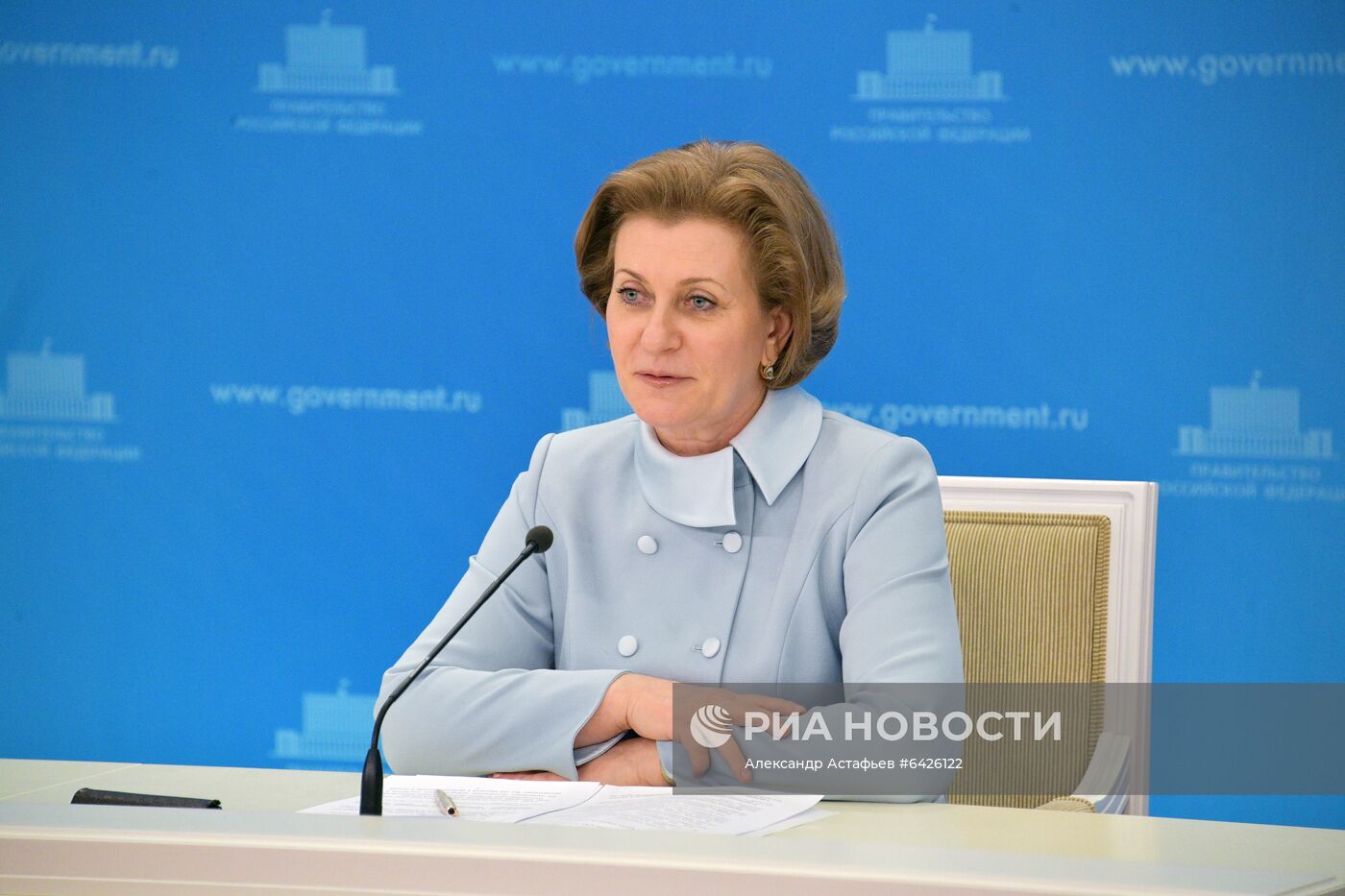 Брифинг главы Роспотребнадзора А. Поповой