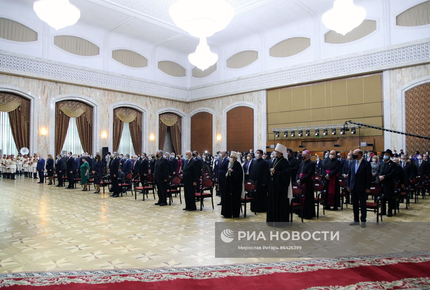 Инаугурация избранного президента Молдавии М. Санду