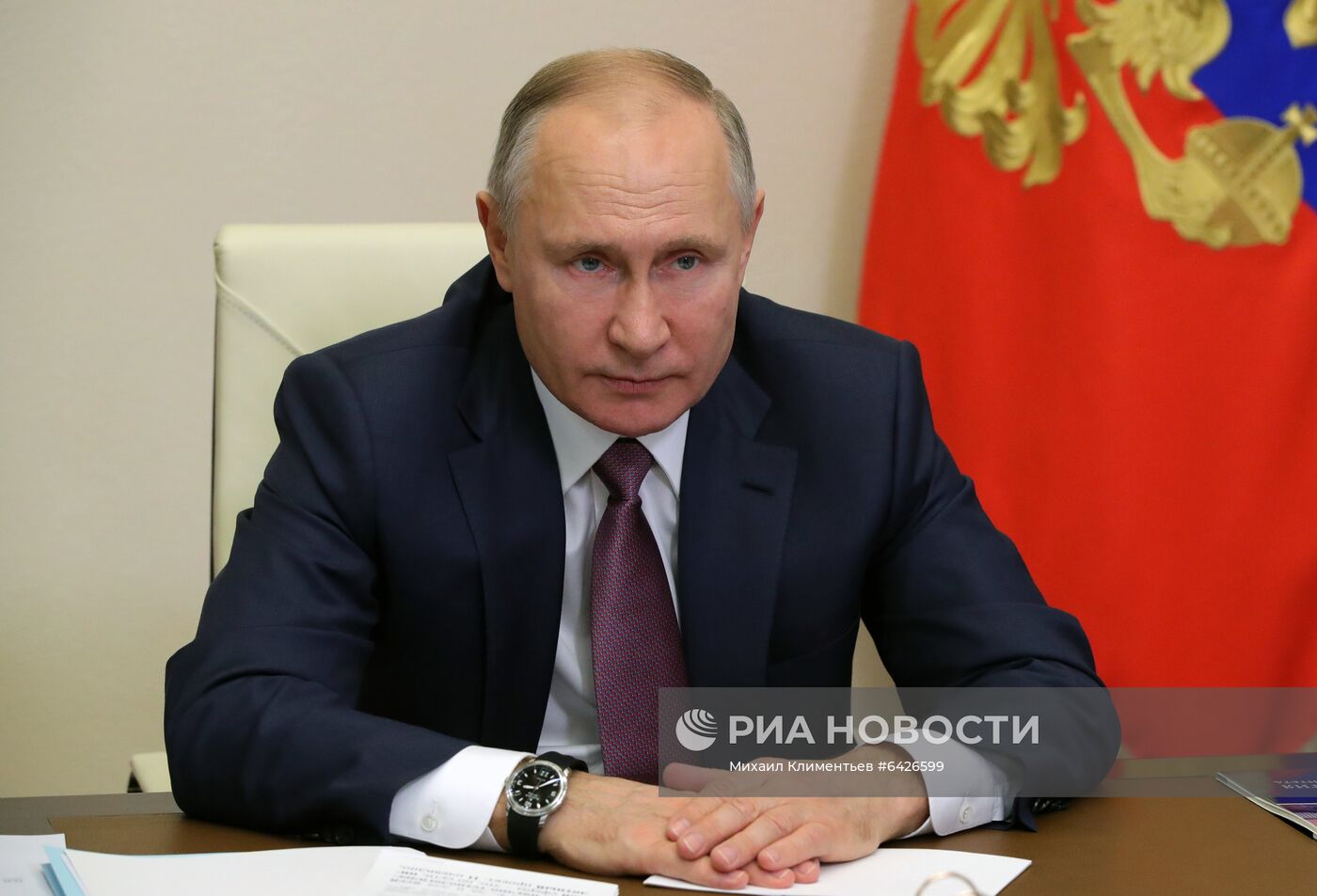 Президент РФ В. Путин провел заседание попечительского совета МГУ