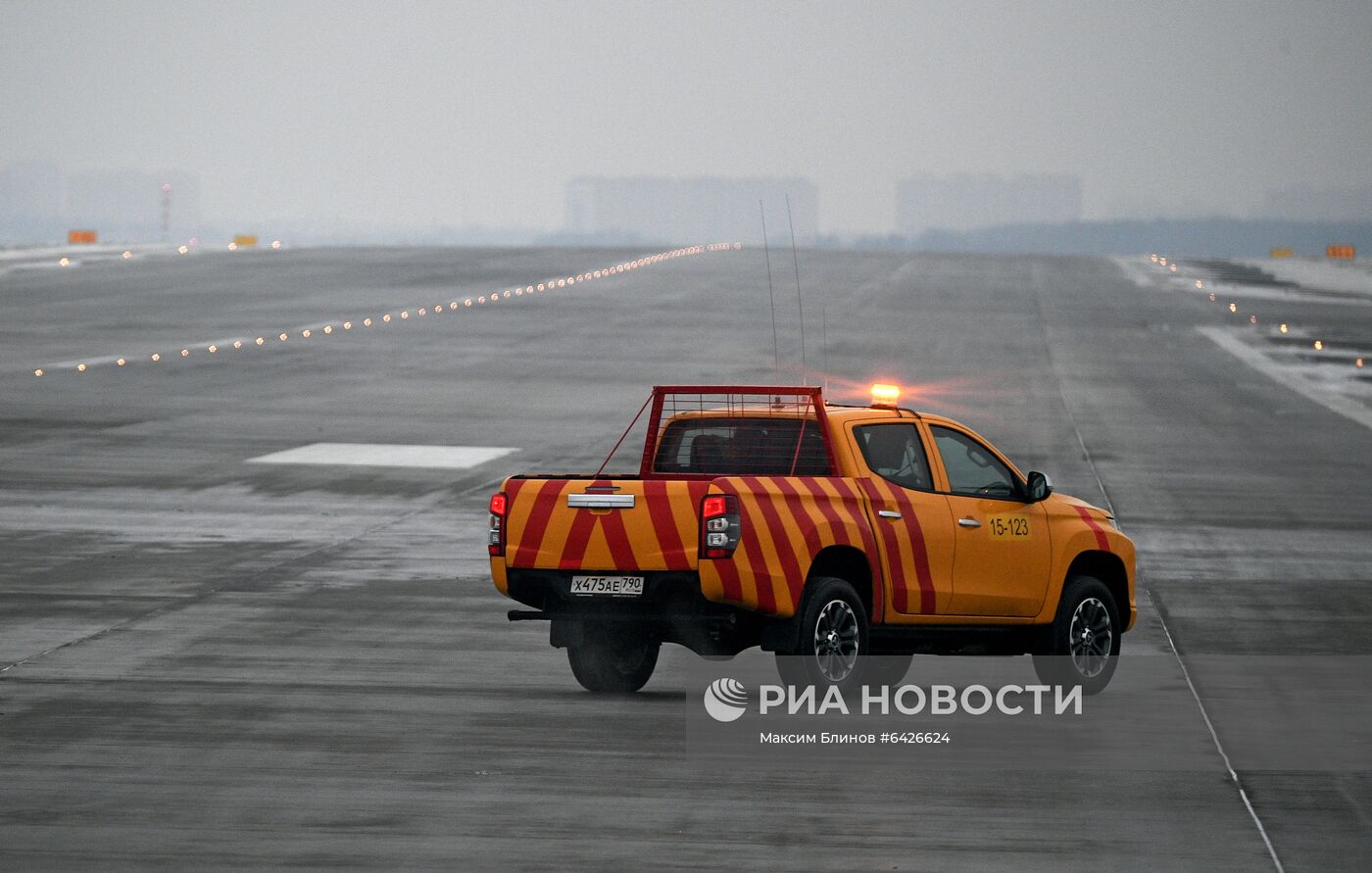 Открытие после реконструкции ВПП-1 в аэропорту Шереметьево 