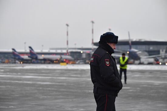 Открытие после реконструкции ВПП-1 в аэропорту Шереметьево 