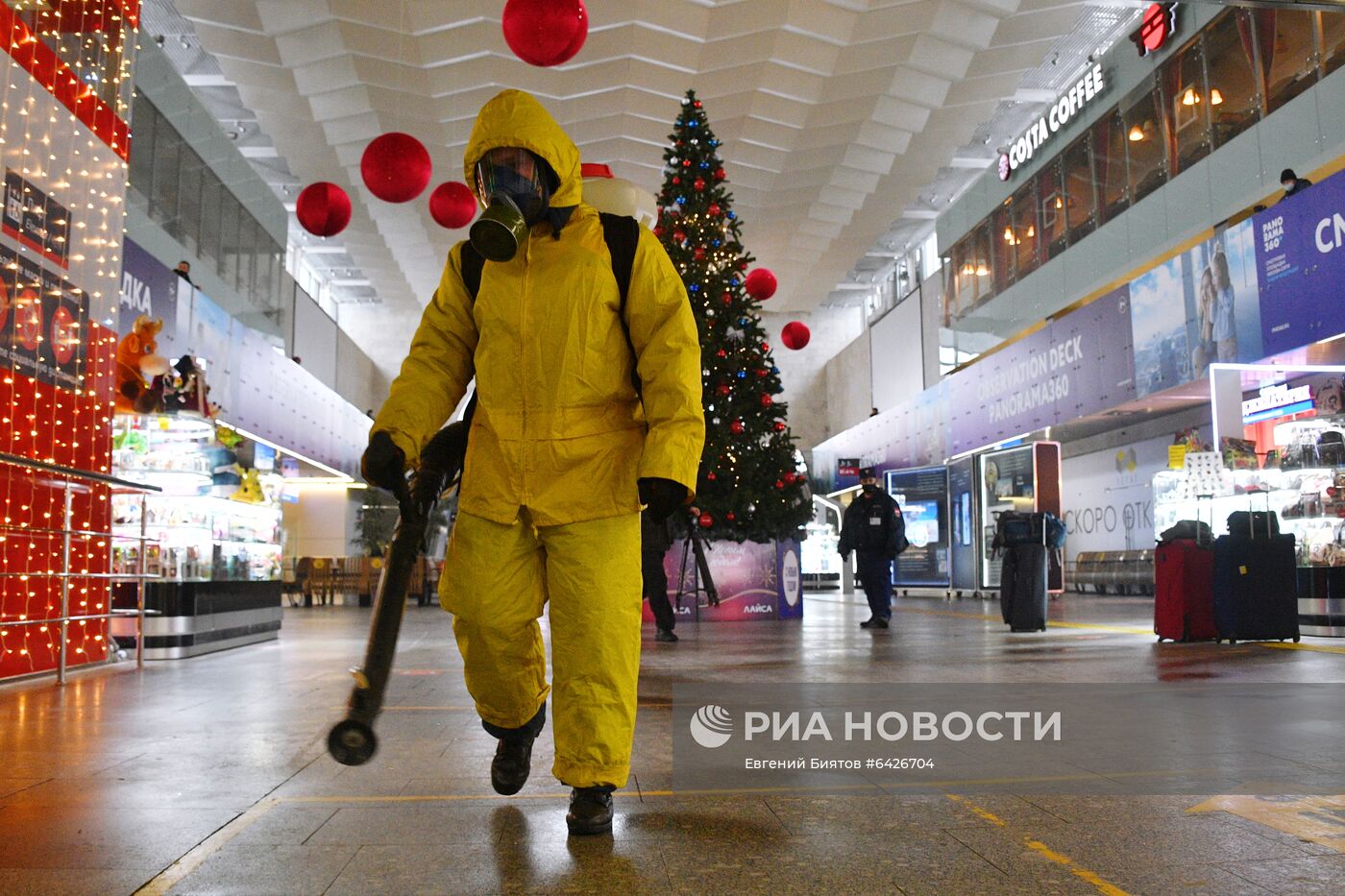 Дезинфекция Ленинградского вокзала 