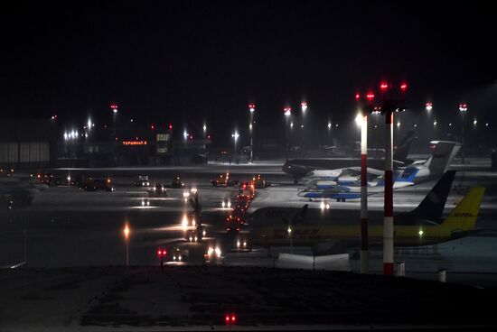 Открытие после реконструкции ВПП-1 в аэропорту Шереметьево 