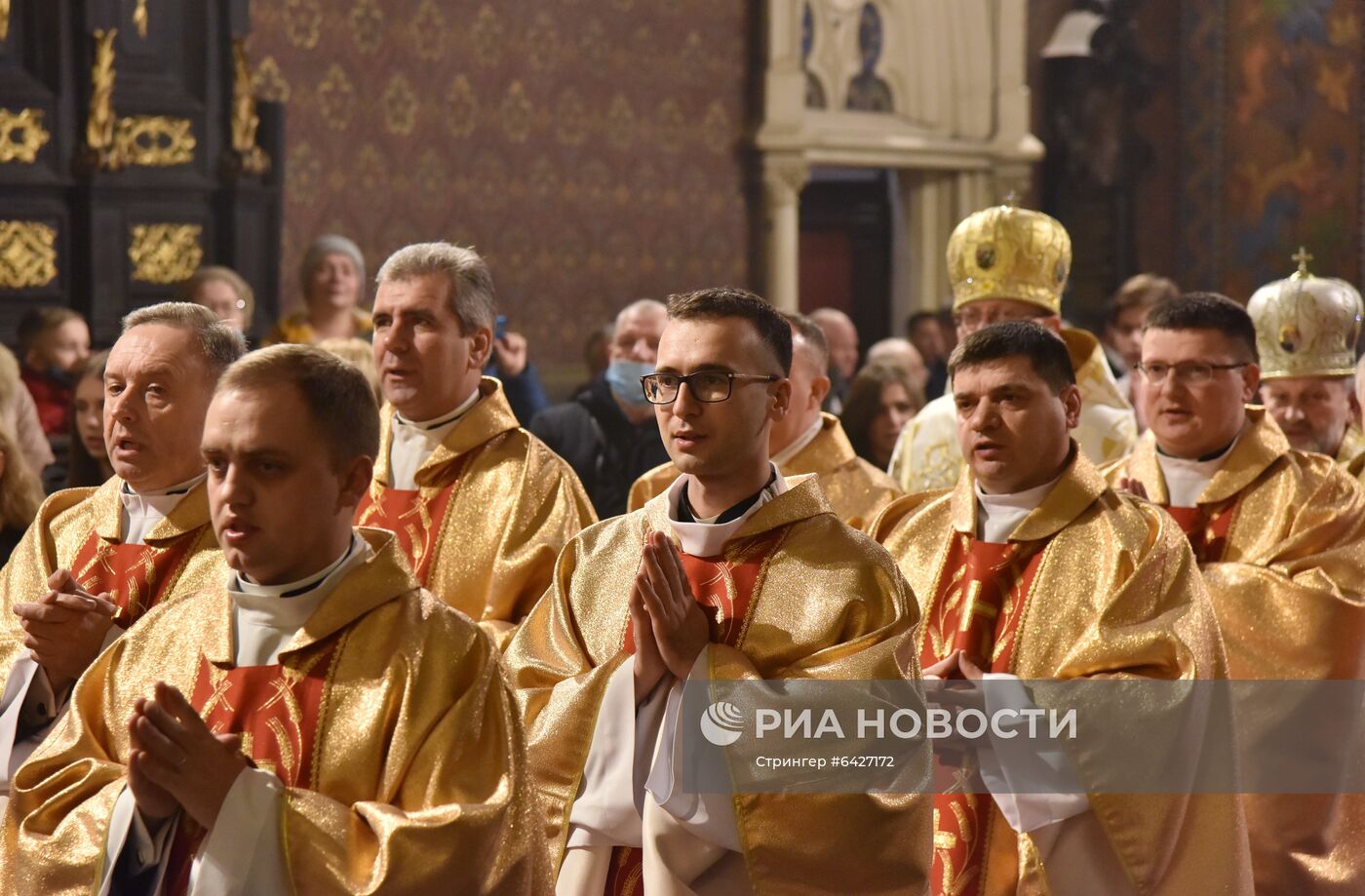 Рождественская католическая месса во Львове