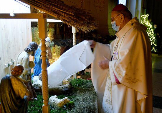 Празднование католического Рождества в Минске