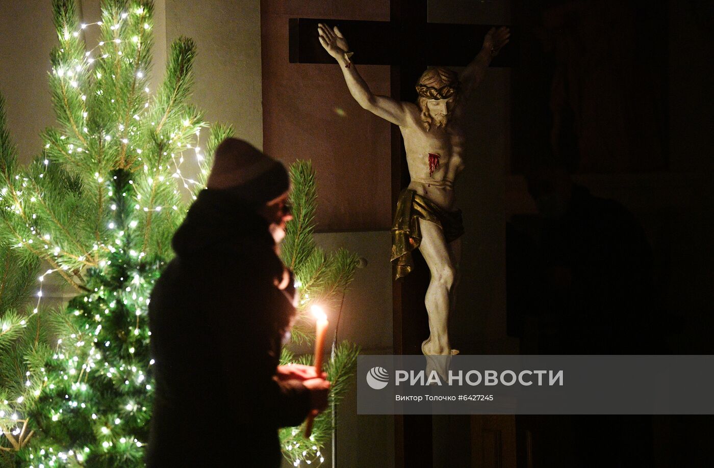 Празднование католического Рождества в Минске