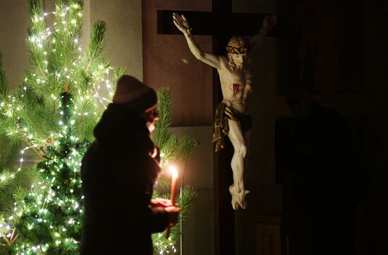 Празднование католического Рождества в Минске