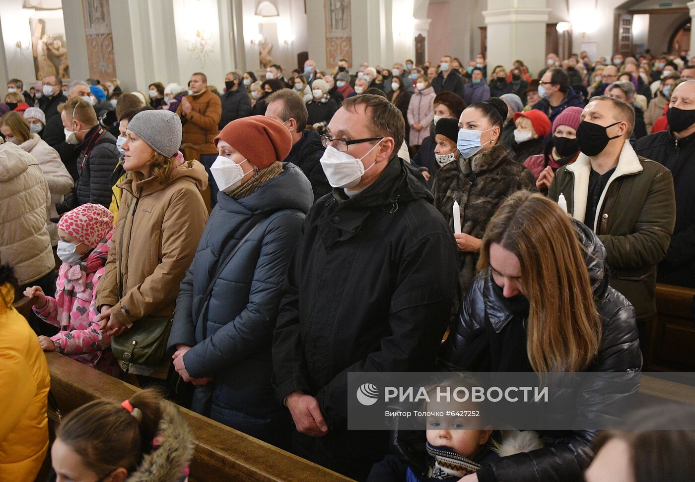 Празднование католического Рождества в Минске