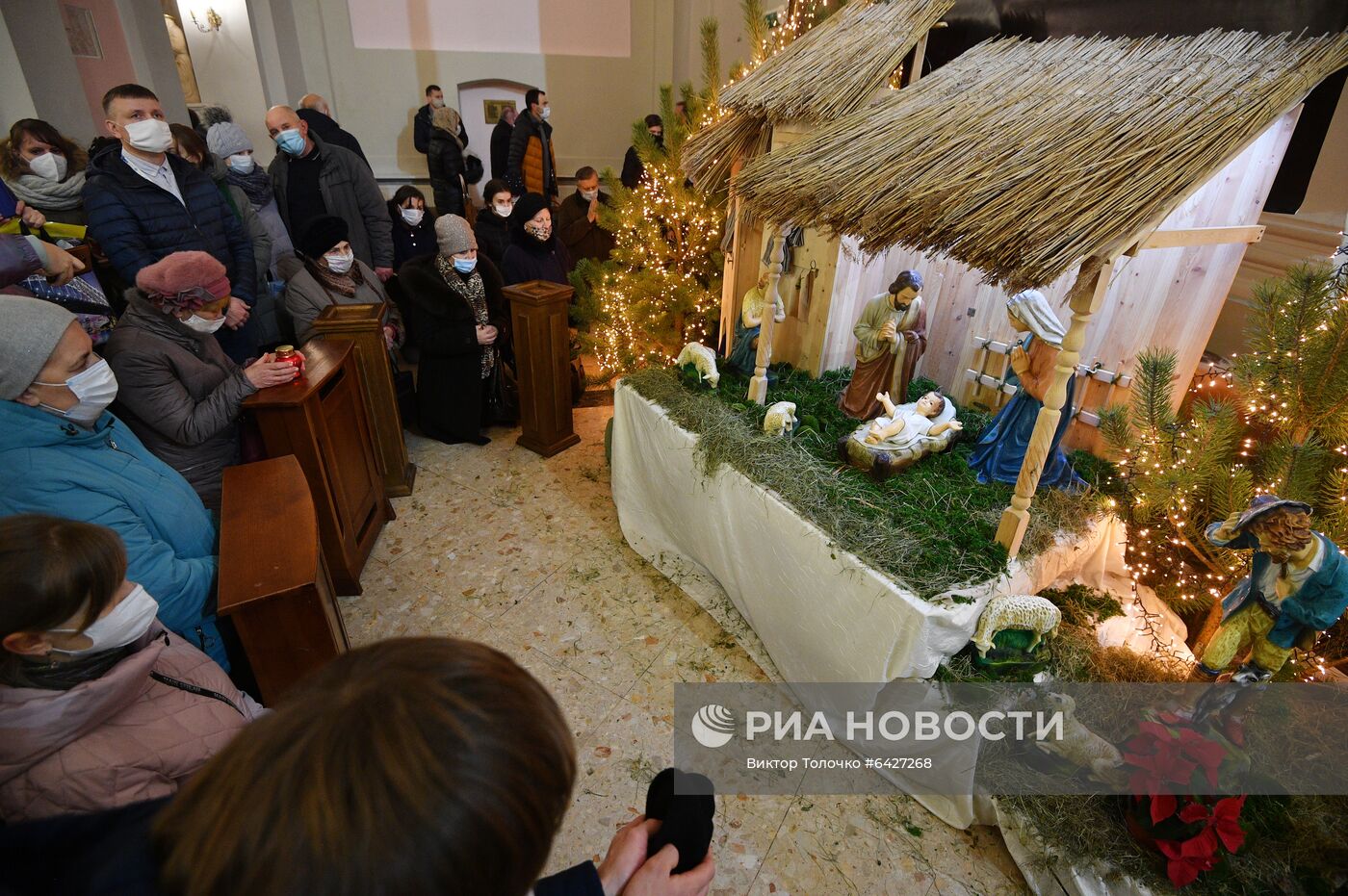 Празднование католического Рождества в Минске