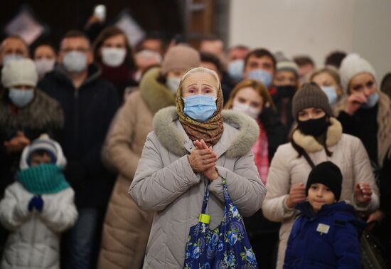 Празднование католического Рождества в Минске