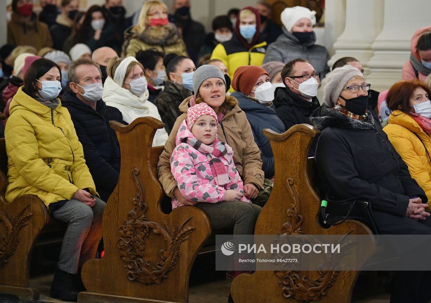 Празднование католического Рождества в Минске