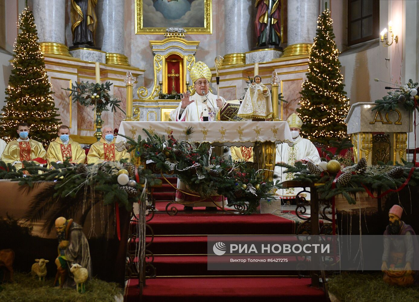 Празднование католического Рождества в Минске