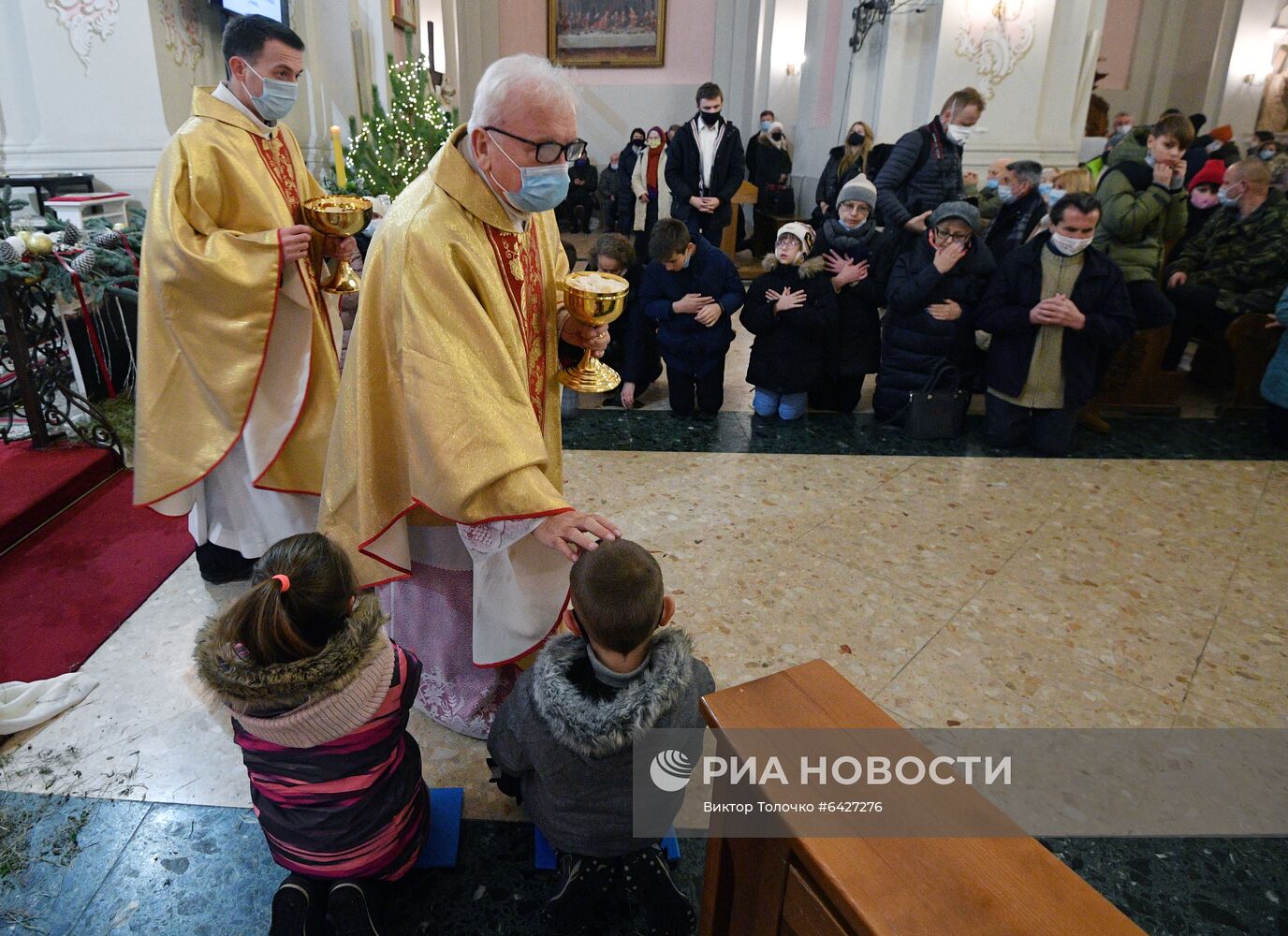 Празднование католического Рождества в Минске