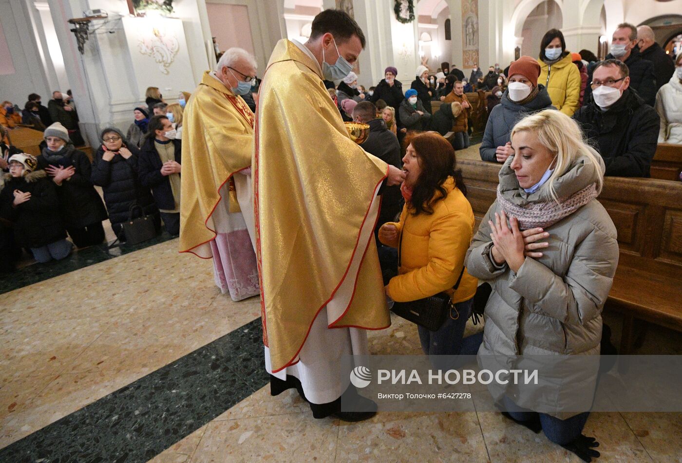 Празднование католического Рождества в Минске