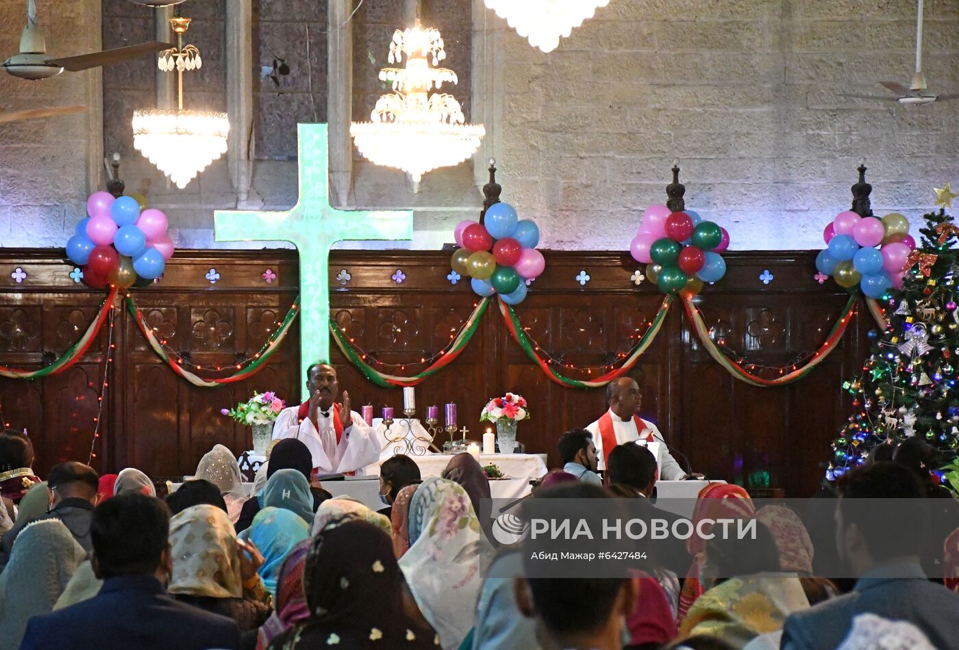 Празднование католического Рождества в Пакистане