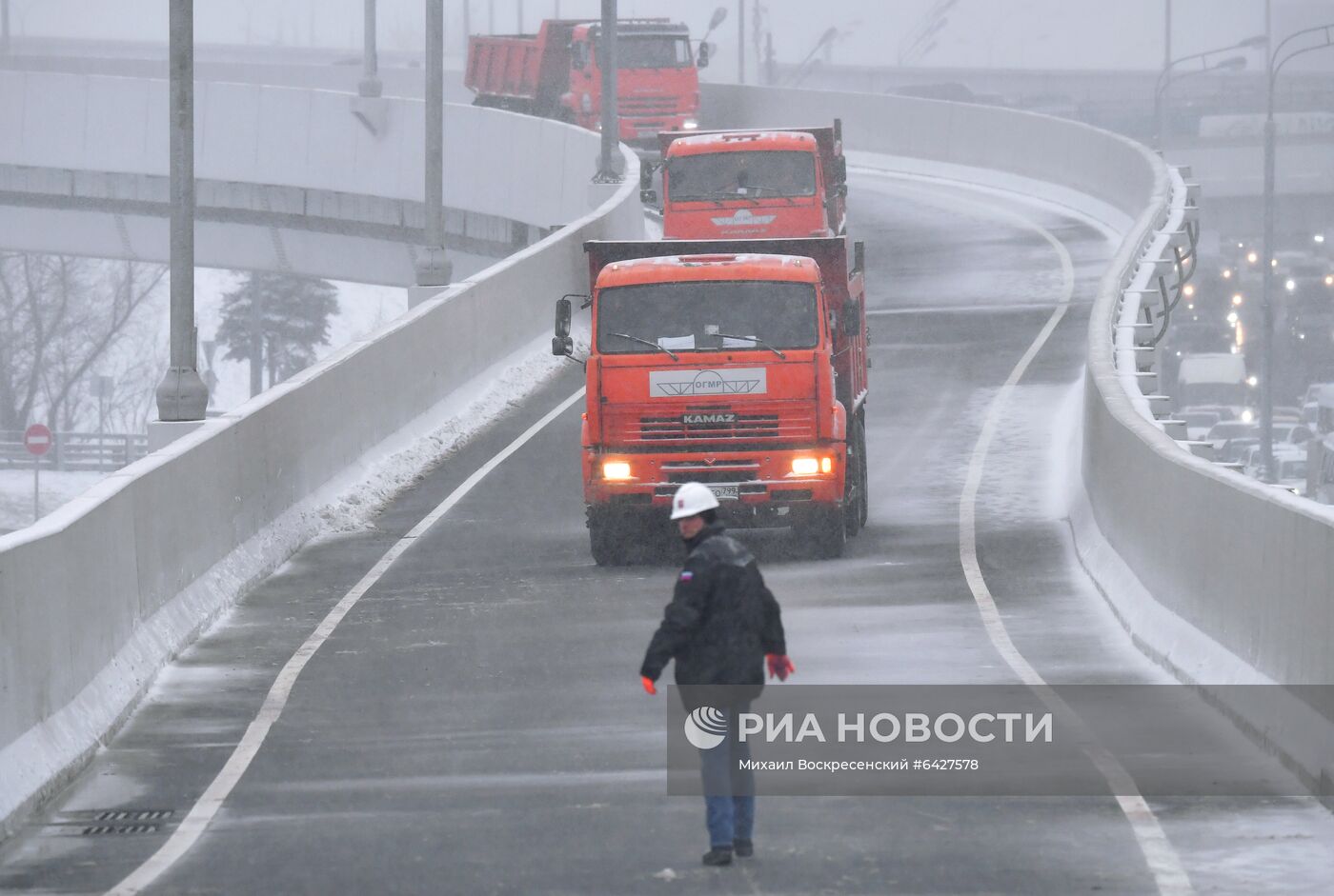 Открытие развязки на Волоколамском шоссе