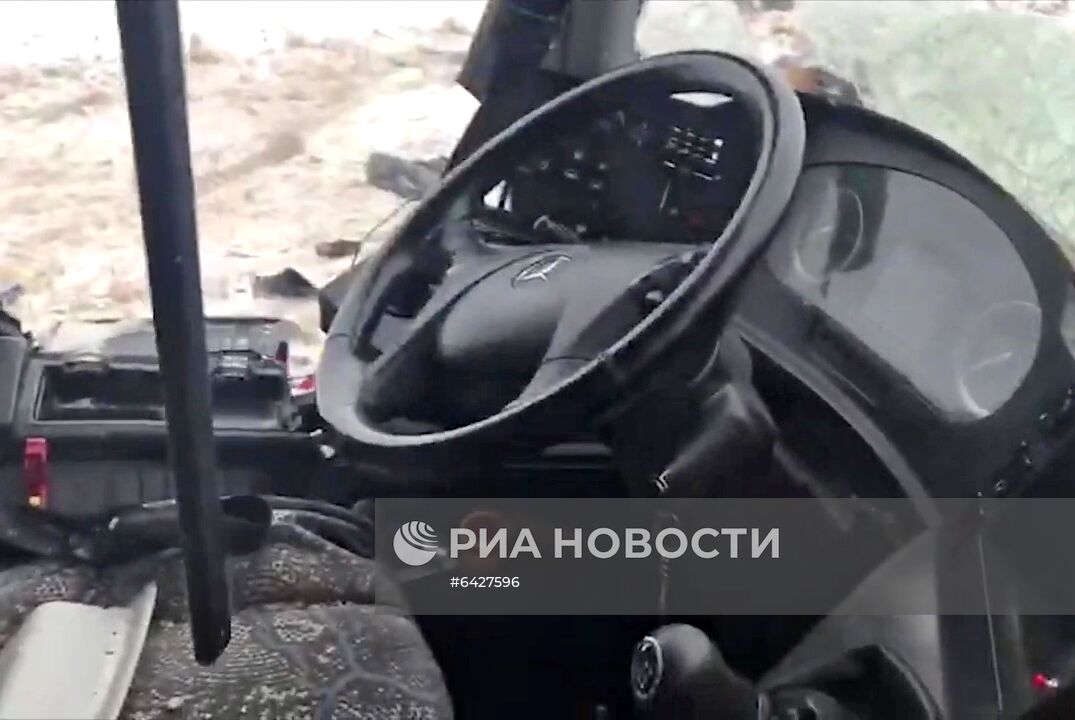 Авария с пассажирским автобусом на рязанской трассе