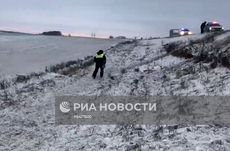 Авария с пассажирским автобусом на рязанской трассе