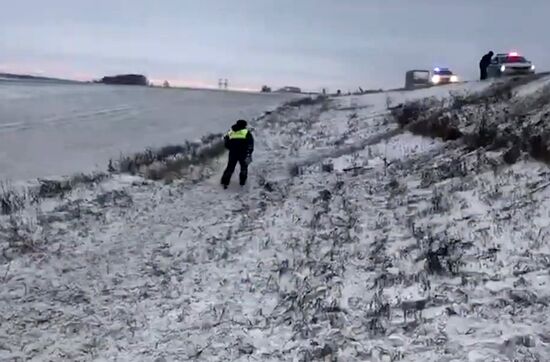 Авария с пассажирским автобусом на рязанской трассе