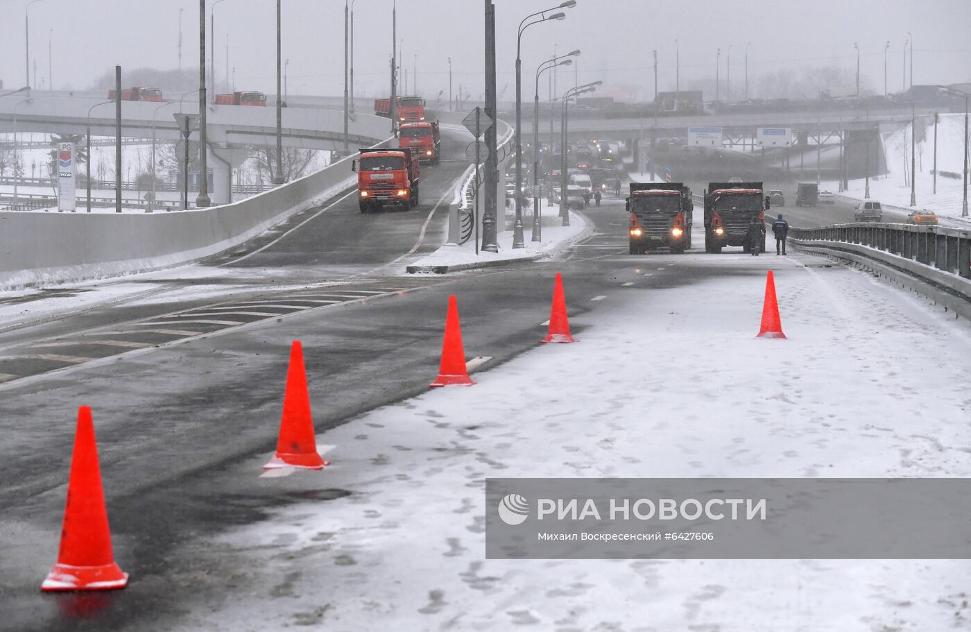 Открытие развязки на Волоколамском шоссе