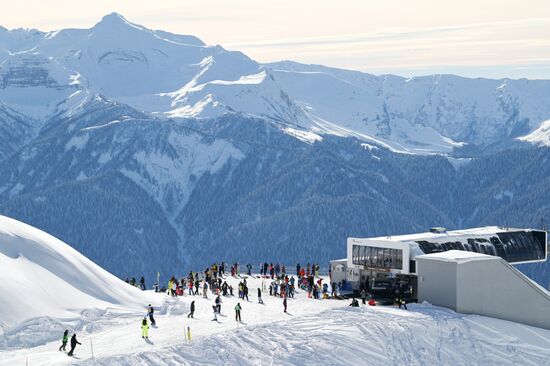 Начало горнолыжного сезона в Сочи