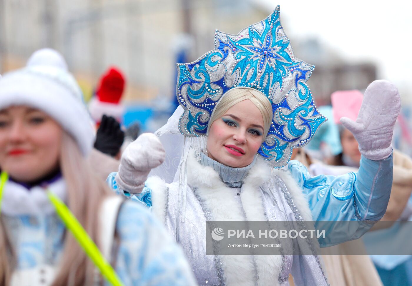 Парад Дедов Морозов в Белгороде