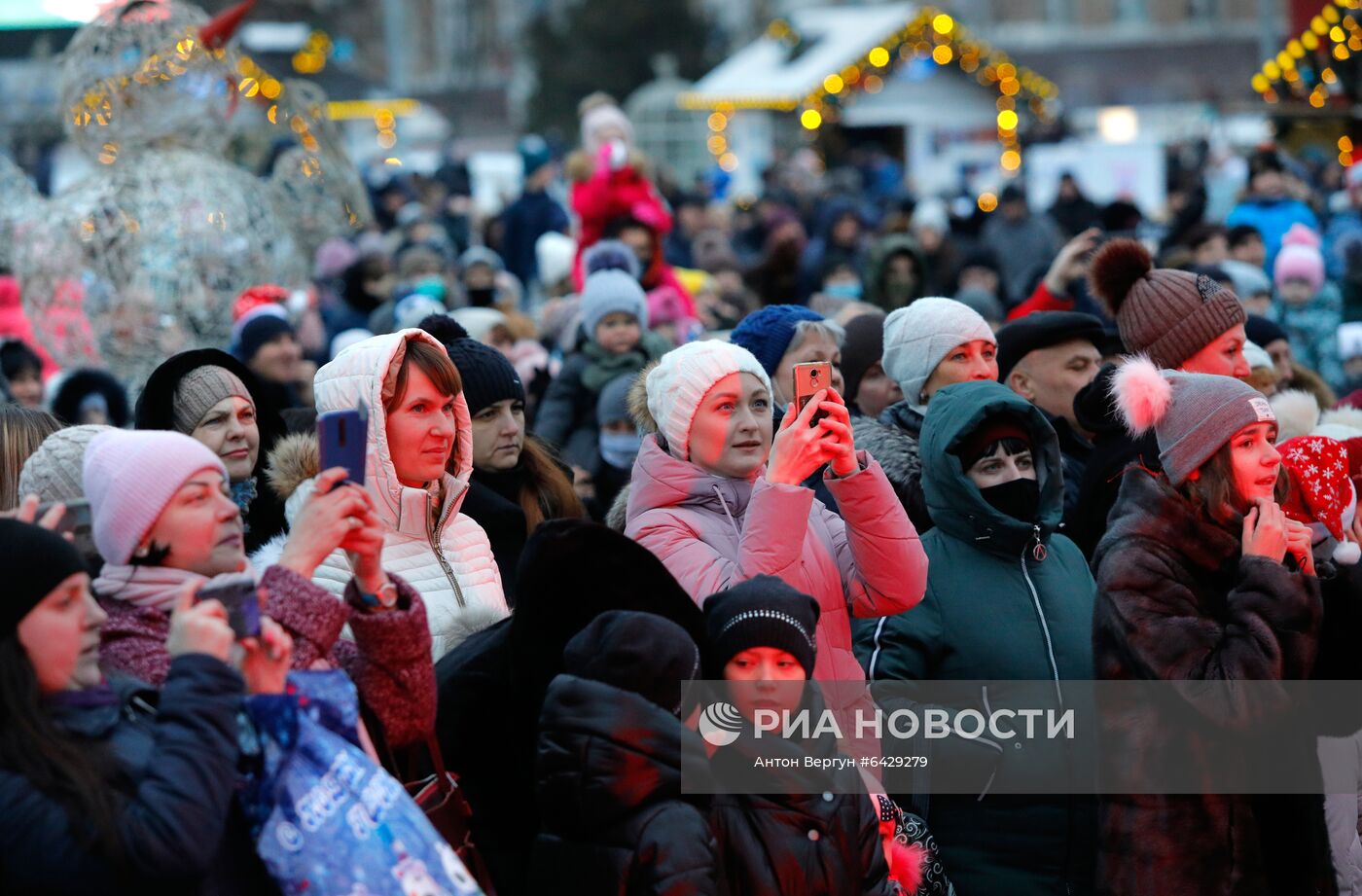 Парад Дедов Морозов в Белгороде