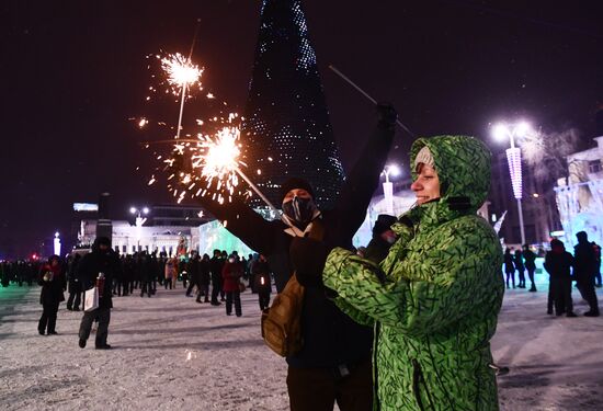 Встреча Нового года в регионах России