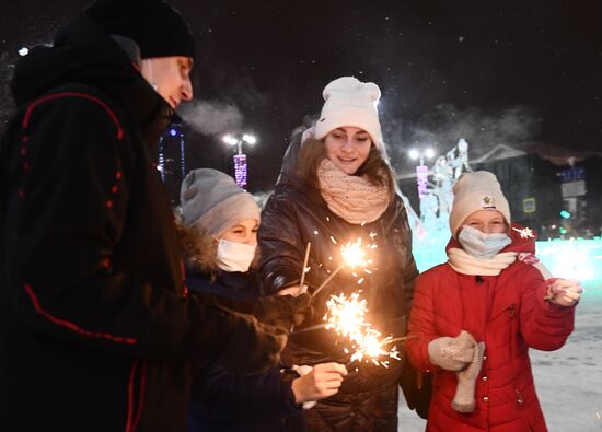 Встреча Нового года в регионах России