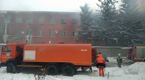 Пожар на территории подшипникового завода в Самаре