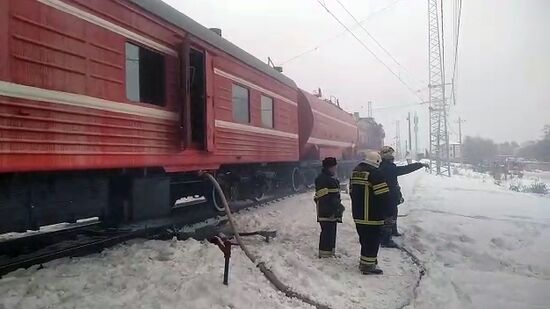 Пожар на территории подшипникового завода в Самаре