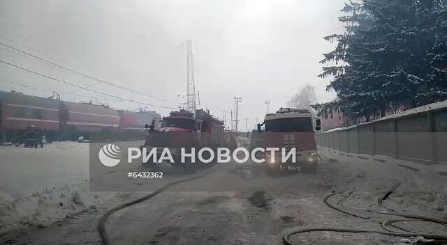 Пожар на территории подшипникового завода в Самаре