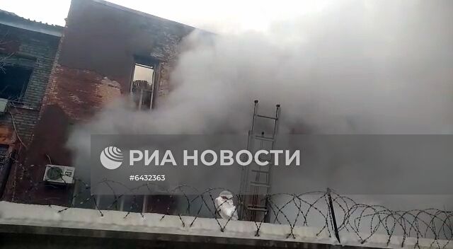 Пожар на территории подшипникового завода в Самаре