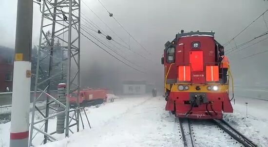 Пожар на территории подшипникового завода в Самаре