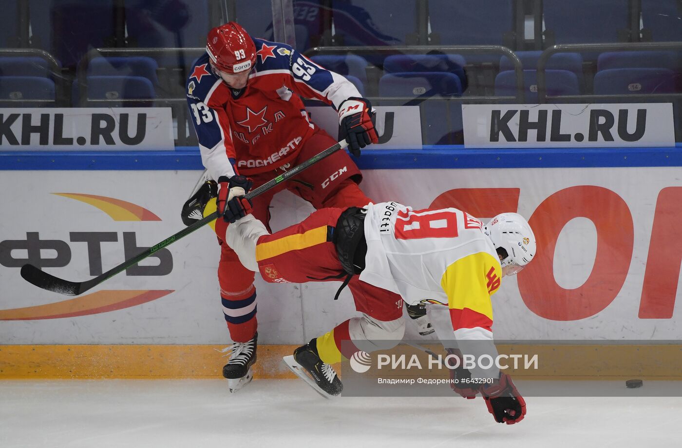 Хоккей. КХЛ. Матч ЦСКА – "Йокерит"
